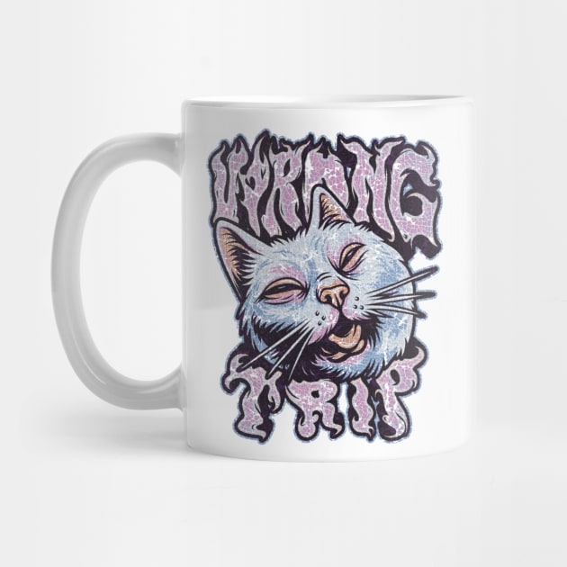Wrong Trip – Trippy Cat Psychedelic by Wrongteeshirt